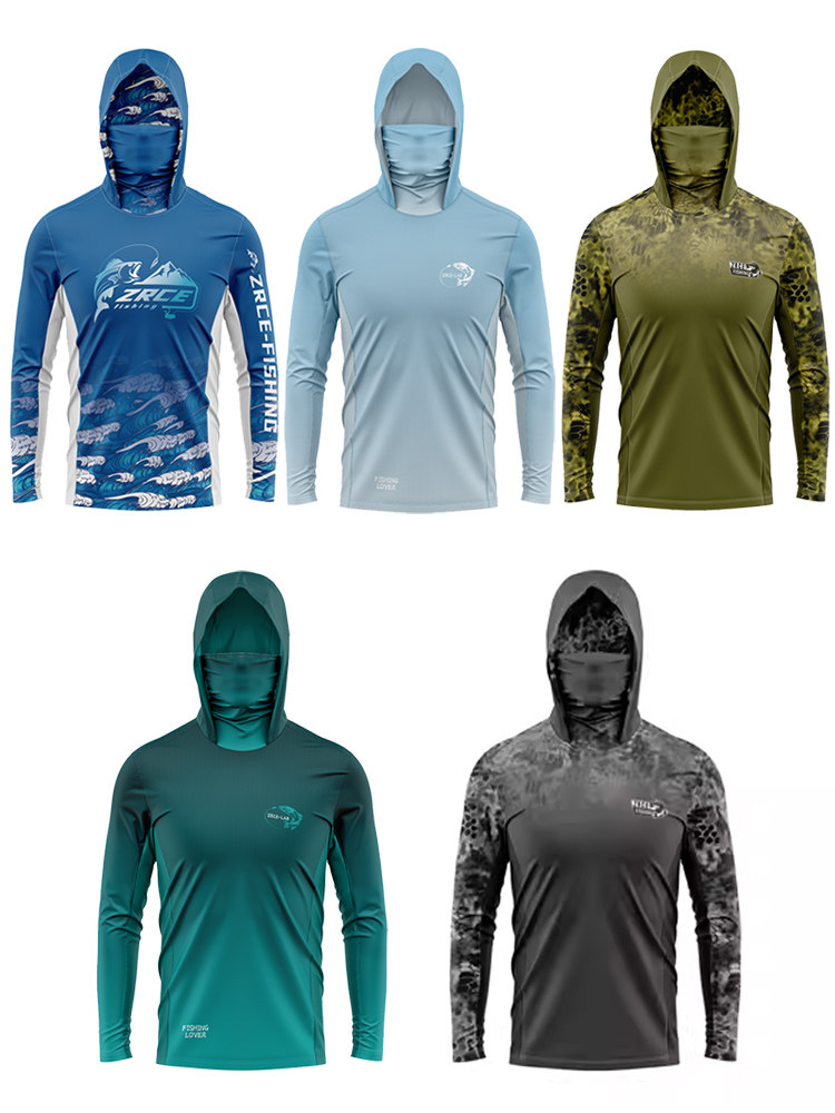 IBKUL Athleisure Wear 10870 - Camiseta De Manga Larga Con Protección Solar UPF 50+ Icefil Cooling-Fatima Print, Azul/Peri, XS