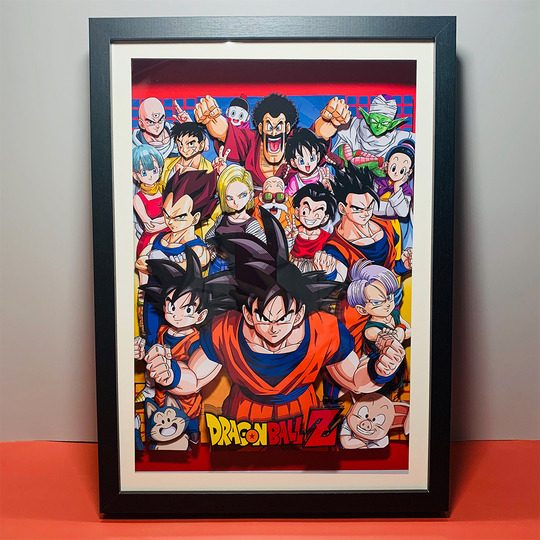 ドラゴンボールZ 孫悟空 3Dペーパーアート - 手作り日本アニメ装飾