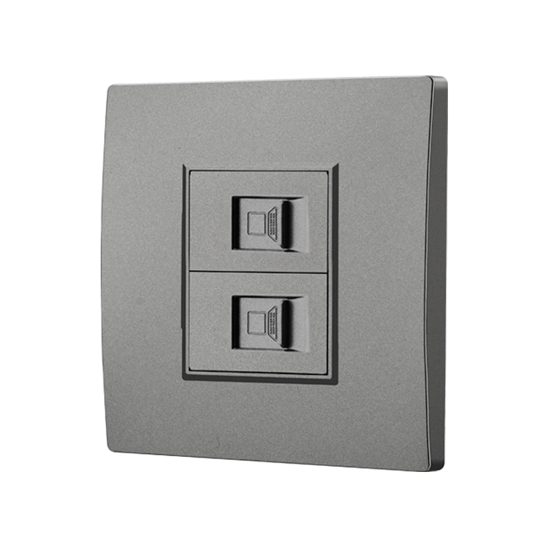 单双口三四六位七类万兆网络网线电脑插座面板