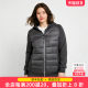 Fat Mrs. Plus Size Women's Winter Clothing New Black Spliced ​​Hooded Lightweight Straight Short Down Jacket 322400111
