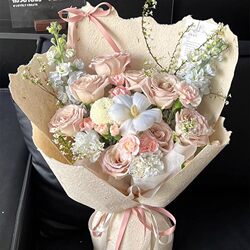 ins Mantara Eternal Flower Artificial Soap Rose Bouquet Birthday Gift for Girlfriend, Best Friend, Mother, Valentine's Day Gift