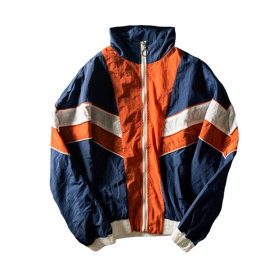 European and American hip -hop tide brand BF wind street short loose personality color -colored jacket ins Super fire Japanese coat men
