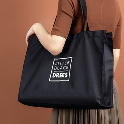 Supermarket Shopping Bag Oxford Cloth Shopping Bag Shopping Tote Bag Large Capacity Single Shoulder Eco-Friendly Canvas Bag Portable