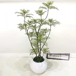 New Top Ten Artificial Green Plants, Large Fake Trees for Engineering Landscape Decoration, Bonsai, Greenery, and Flowers