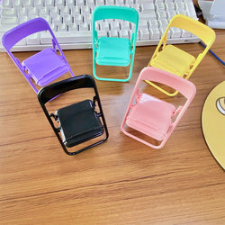 Creative Small Chair Desktop Lazy Stand for Watching Shows, Mobile Phone Holder, Cartoon Stool Stand, Mini Small Ornament Base