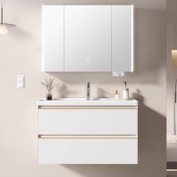 Imperial Sanitary Ware Bathroom Cabinet Washbasin Ceramic Integrated Sink Cabinet Set Bathroom Vanity Cabinet