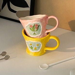 设计师不规则陶瓷咖啡杯