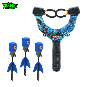 
ZING children's slingshot with sound ejection rocket elastic safety elastic fork bow boy shooting decompression outdoor toys
