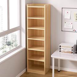 Bookshelf Floor-Standing Storage Rack, Narrow Space Vertical Student Bookcase, Corner Cabinet for Living Room, Space-Saving Standing Shelf