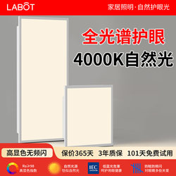 4000K Eye-Protecting Flat Panel Light for Kitchen, Bathroom, and Restroom, Neutral Light Led Integrated Ceiling Lighting 300X600