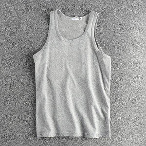 Purchase tide brand American retro minimalist men's bottom sweat vest sports casual fitness sleeveless shoulder shirt
