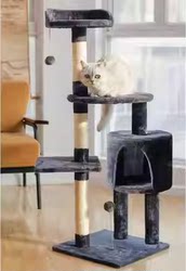 Cat Climbing Frame, Cat House, Cat Tree, Integrated Cat Toy, Cat Scratching Post, Cat Jumping Platform, Cat Scratching Board, Large Vertical Cat Tree