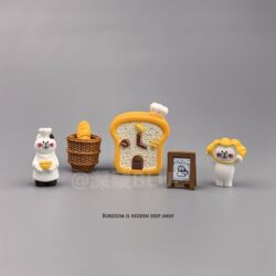 Bored? Zakaa Mini Bread House Healing Desktop Japanese-Style Office Desk Decoration