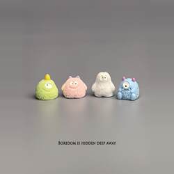 I'M Bored, so Let's Play with Some Cute Little Furry Monsters. Adorable and Therapeutic Japanese-Style Desktop Office Desk Ornaments
