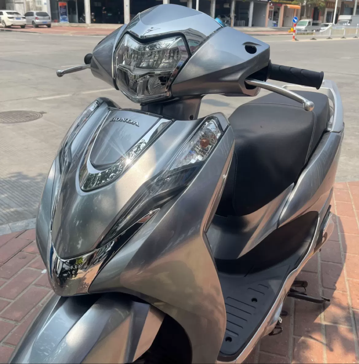 适用于本田立德125LEAD125 改装外壳前板V型，防碳纤维，电镀件-Taobao  