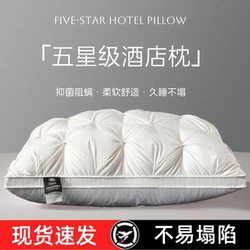 Luxurious Hilton Pillow, Five-Star Hotel Side Sleeping Pillow Core, Summer Student and Adult Special Neck Protection Pillow to Aid Sleep