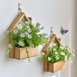 Wall Decorations, Decorative Artificial Flowers, Creative Living Room Room Walls, Bedroom Wall Small Pendants, Flowers, Restaurant Interior Wall Decorations