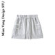 Cotton American casual cut breasted elastic waist-pack hip skirt irregular pocket anti-exposure sports sweat skirt