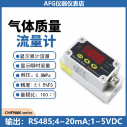 Digital Gas Mass Flow Meter Cmf9008/Cmf9019 Measures Air, Nitrogen, Oxygen, Argon, and Carbon Dioxide
