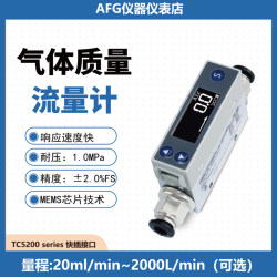 Digital Display Compressed Air Heated Gas Quality Flow Meter Flow Meter Tc5200 to Measure Air Nitrogen Oxygen Argon Gas