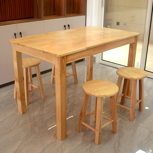 Solid wood dining stool dining table, fast food restaurant, snack bar ...
