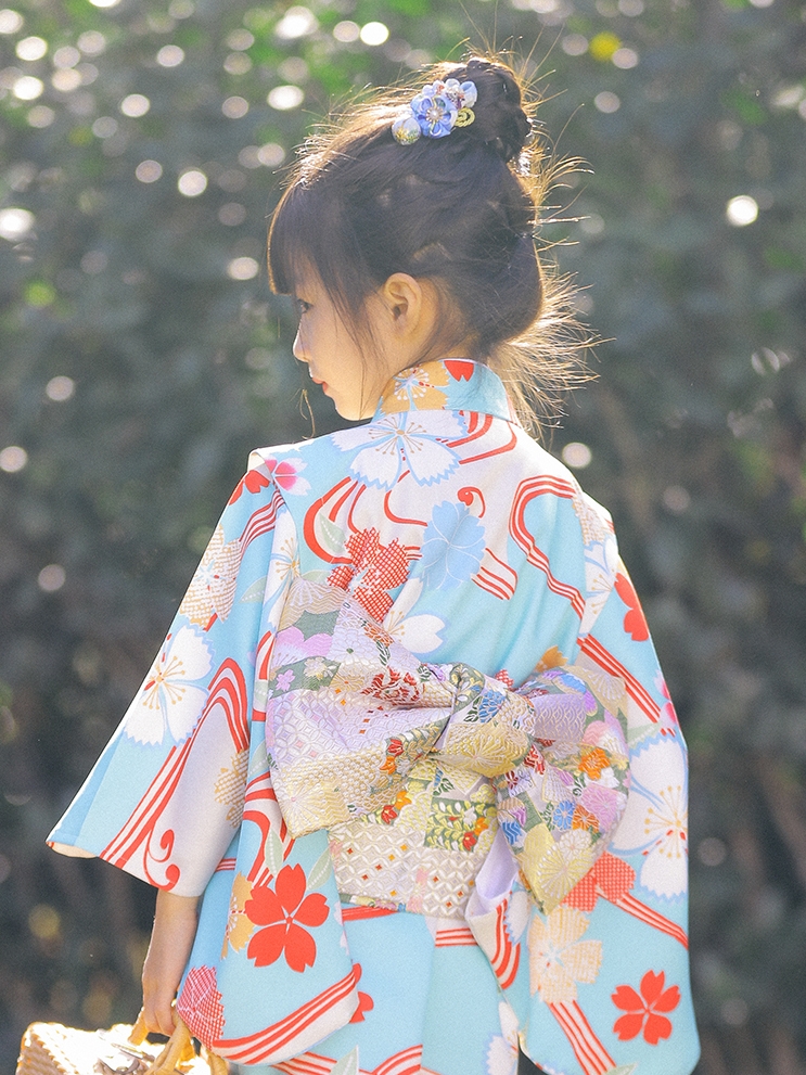 宿年锦时 儿童和服日式连衣裙