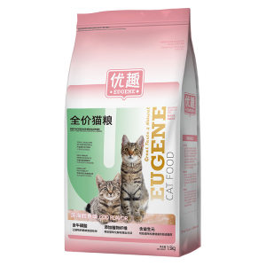 
Youqu cat food deep-sea cod full stage adult cat food fish meat flavor cat staple food bag dry food 3kg