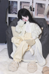 Bjd Baby Clothes 4 Points/uncle Zhuang Lazy Simple Sweater Cardigan