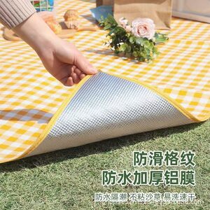 
Direct sales picnic mat three-layer thickened outdoor camping tent floor mat spring outing cushion waterproof lawn mat