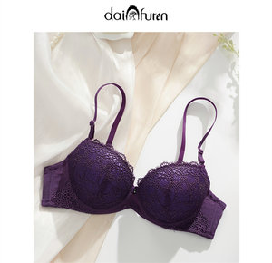 
Mrs. Dai thickened 5cm flat-chested super push-up small-breasted adjustable anti-sagging push-up sexy embroidered underwear