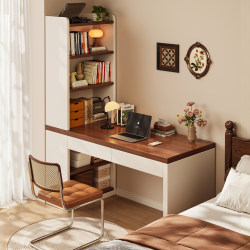 Corner Desk Bookshelf Bookcase Integrated Table Bedroom Corner Computer Desk Student Home Study Writing Desk