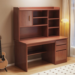 Desk and Bookshelf Integrated Table Student Home Study Table Writing Desk and Chair Simple Bedroom Adult Desktop Computer Table