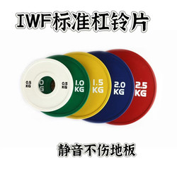 Iwf Standard Olympic Grade Colored Barbell Plates, Odorless and Environmentally Friendly, Suitable for Gym and Home Use, Universal Weightlifting Plates