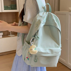 French Cavienkion Backpack, Fresh and Versatile, Suitable for Middle and High School Students, Lightweight Casual Computer Backpack