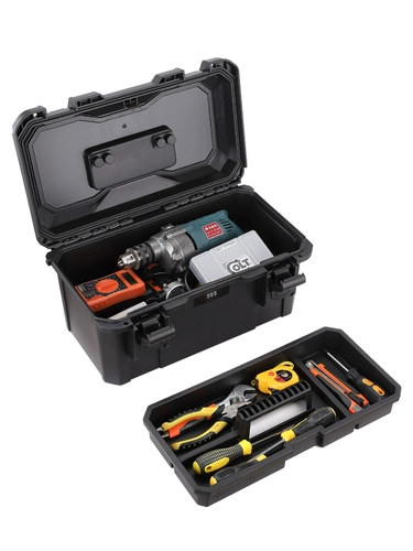 ALUBOX Набор инструментов, косметическая наклейка, двухэтажная коробка для хранения