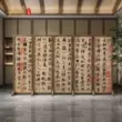 mẫu khung bảo vệ cửa sổ {Lanting Lời nói đầu}Màn hình thư pháp và tranh vẽ nổi tiếng bằng gỗ nguyên khối kiểu Trung Quốc được đặt trong phòng khách, phòng làm việc và màn hình gấp vách ngăn bằng gỗ văn phòng vách ngăn cầu thang gỗ đẹp Màn hình / Cửa sổ