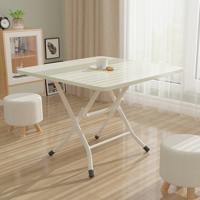Table folding table Household dining table Simple rental house Foldable ...