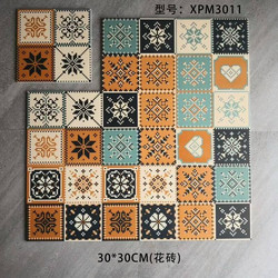 Artistic Tiles 300X300 South Asian Style Restaurant Bar Ktv Background Wall Kitchen Bathroom Balcony Non-Slip Floor Tiles