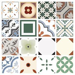 Scandinavian Popular Small Tiles 200*200 Bathroom Kitchen B&B Wall Floor Tiles French Restaurant Non-Slip Tiles