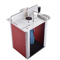 Woodworking Engraving Machine Electric Wood Milling Inverted Board Workbench Multi-Functional Adjustable Work Surface Chamfering Trimming Slotting Aluminum Panel