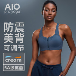 American Professional Sports Bra for Women, High-Intensity Shock-Proof Front Zipper All-In-One Yoga Vest, Running Fitness Bra