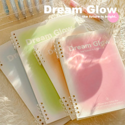 B5 Non-Slip Loose-Leaf Notebook, Detachable, High Aesthetic Value, Simple Gradient Design, Student Softcover Notepad for the Start of School