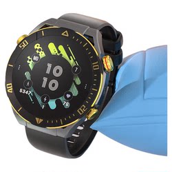 Smart Black Technology Watch with Camera, One-Click Video Recording, Touch Screen, Rear Bluetooth Recording, Heart Rate Measurement, Sports Watch