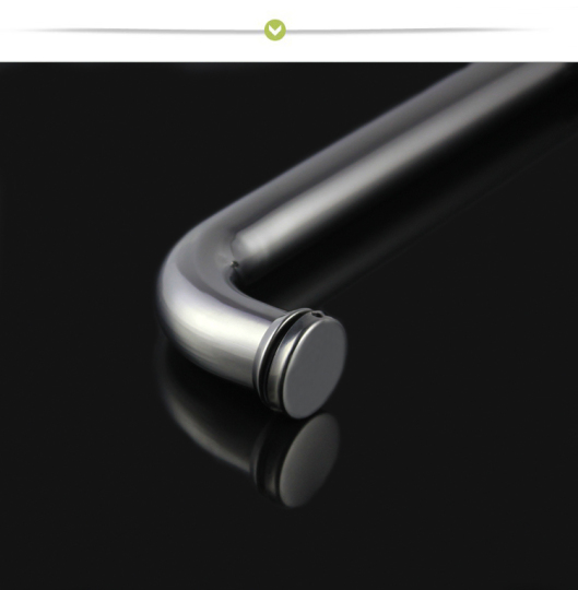 Asa Ducha Acero Inox Barra Manija Para Puerta De Ducha - 145mm Entre Agujeros, Acero Inoxidable Cromado - Para Toalla O Agarre Barra Agarre Ducha Cromada