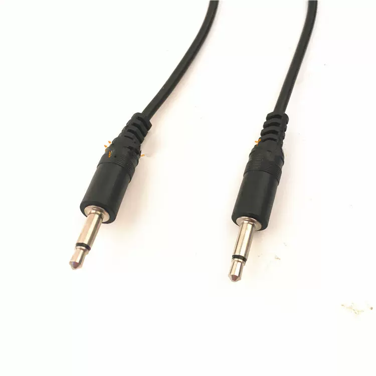 全铜单声道音频3.5mm公对公连接线 单声道双公头音频线 1米