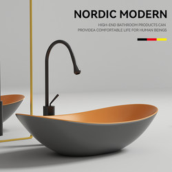 Countertop Basin Wash Basin Single Basin Ingot Basin Art Basin Wash Basin Wash Basin Cornucopia Bathroom Balcony Home