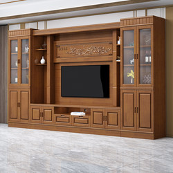 Solid Wood Tv Cabinet, Living Room Video Cabinet, Floor-Standing Storage, Tv Background Wall, Living Room Combination Storage, Multi-Functional High Cabinet