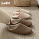 Slim strips Simple Japanese style silent soft-soled floor shoes for men and women couples, all seasons, universal home cotton slippers for confinement