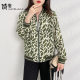Baseball uniform jacket for women autumn large size thin jacket printed in February and August collarless 2023 new cardigan D3711