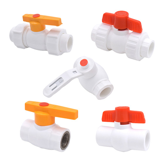 
ppr full plastic steel core double live ball valve plastic valve double hot melt double head connection switch large flow full diameter 4 points